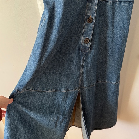 Banana Republic Blue Denim Midi Shirt Dress - Picture 5 of 7